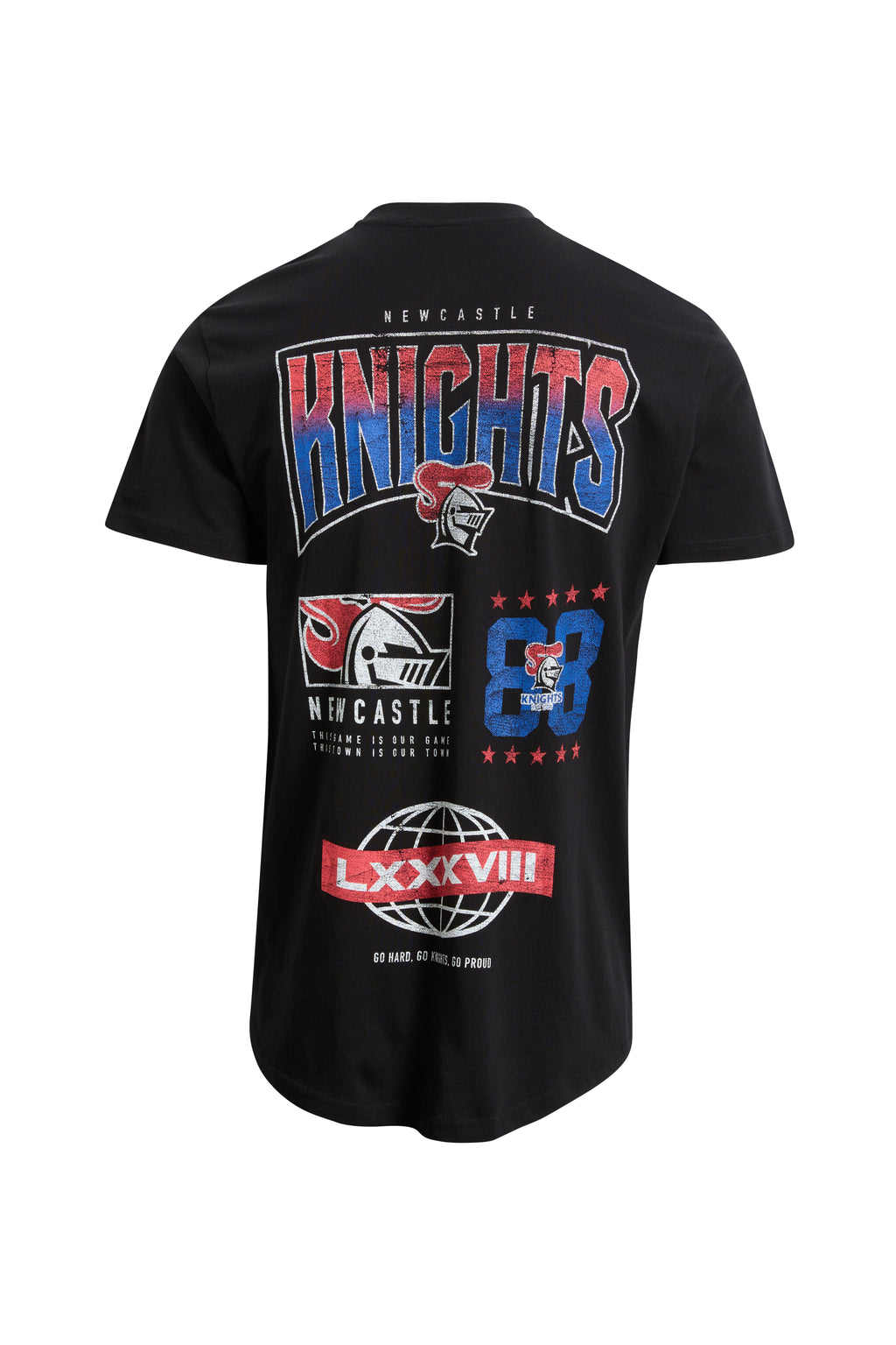 Adult Mens Scoop Back Numeral T-Shirt