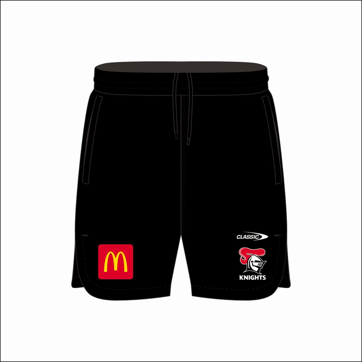 2025 KNIGHTS MENS PERFORMANCE GYM SHORTS BLACK