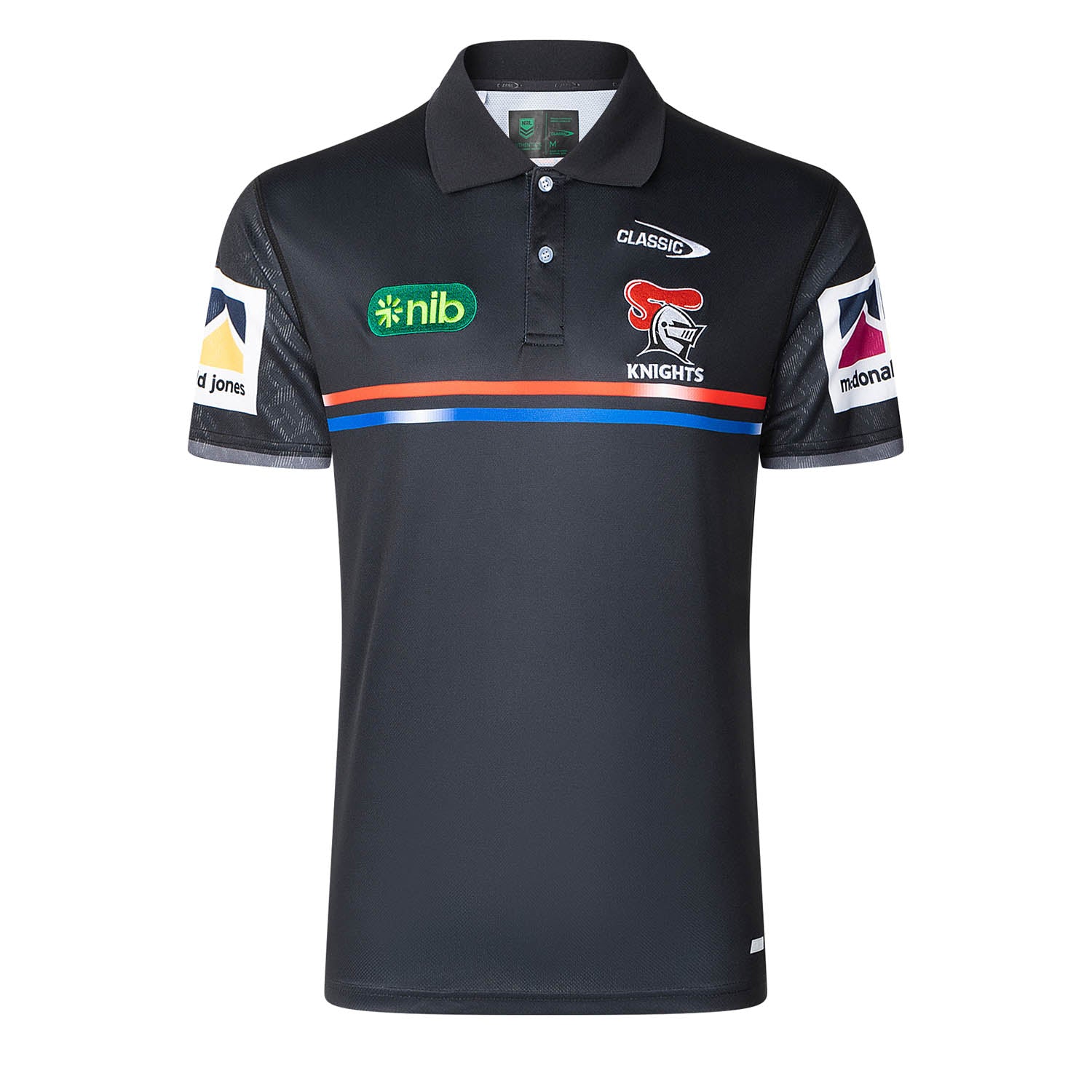 2025 KNIGHTS MENS MEDIA POLO BLACK