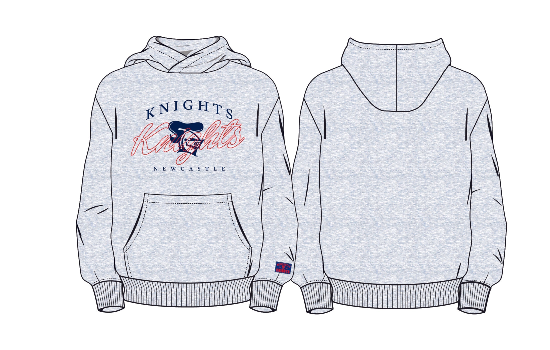 KNIGHTS LADIES SCRIPT HOODIE